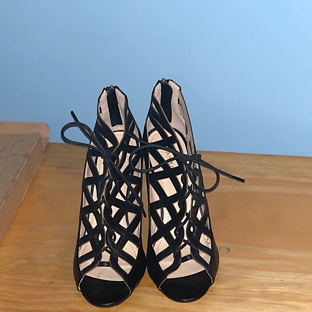 Bamboo wedged heels